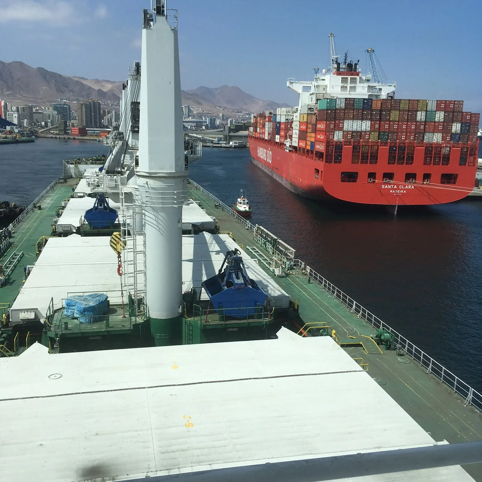 Actividad portuaria en Antofagasta